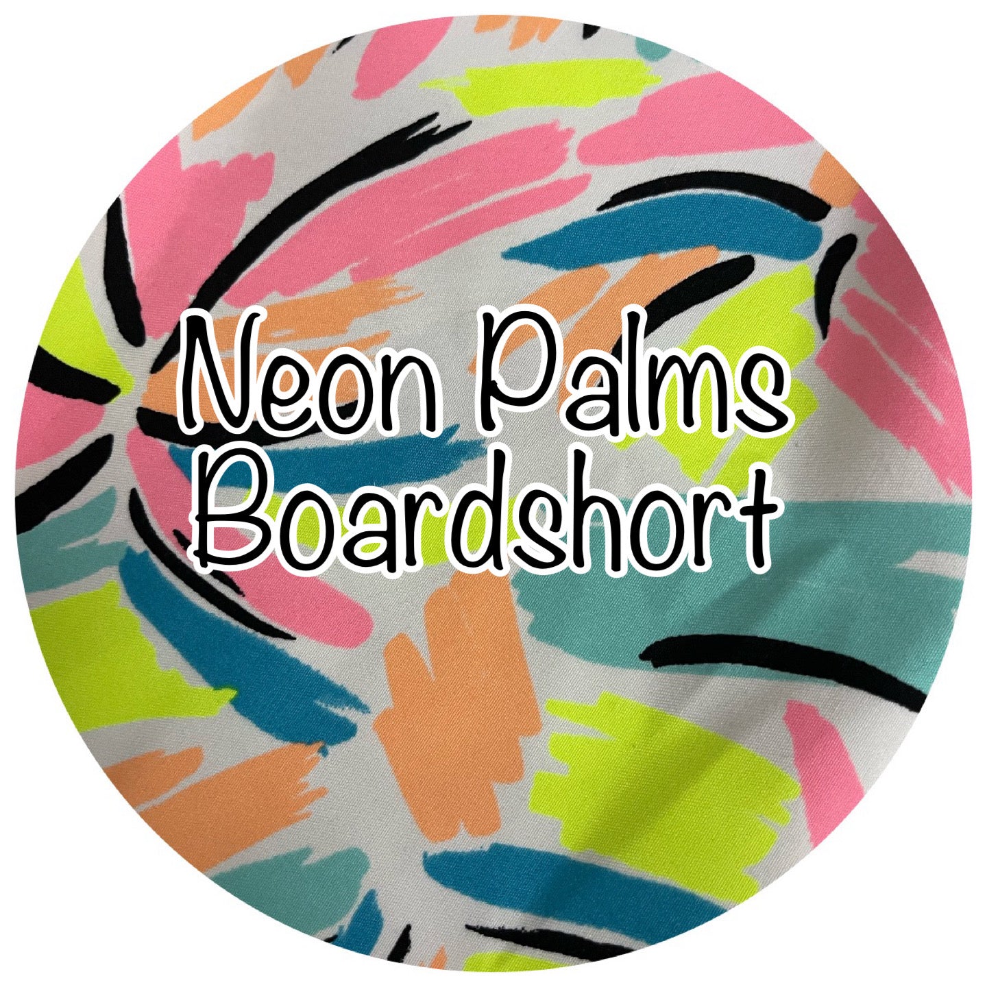 Neon Palms Board Shorts